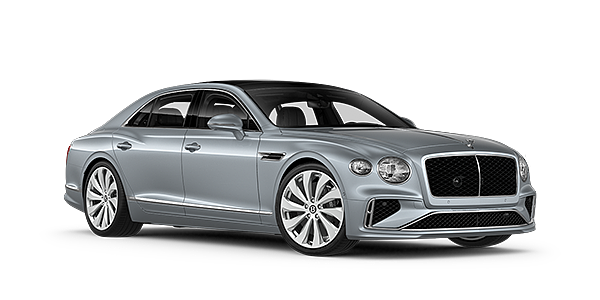 Bentley Manchester New Bentley Flying Spur sedan front three quarter in Silverlake paint