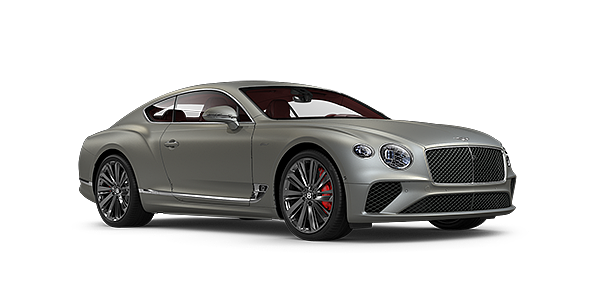 Bentley Manchester Bentley GT Speed coupe in Extreme Silver paint front 34