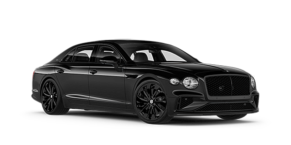 Bentley Manchester Bentley New Flying Spur Black Edition front three quarter in Onyx paint