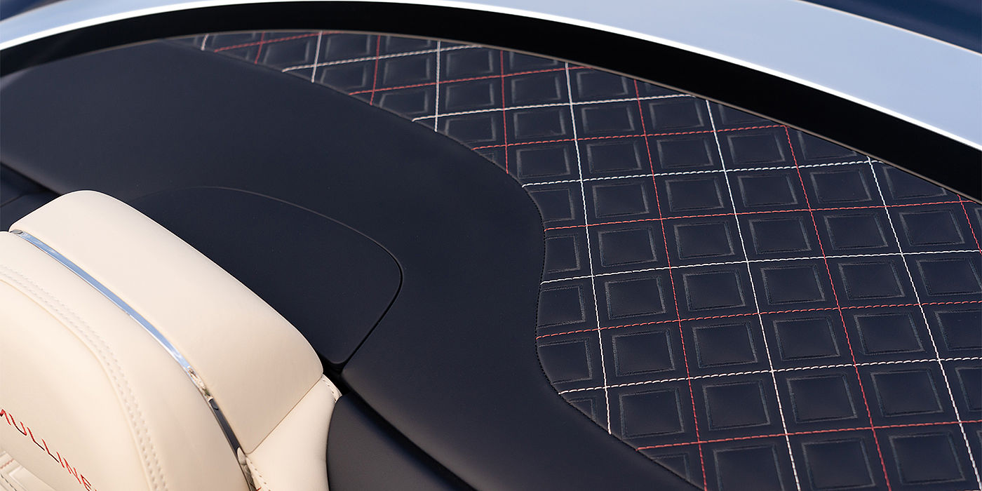 Bentley Manchester Bentley Continental GTC Mulliner convertible seat and cross stitched tonneau cover
